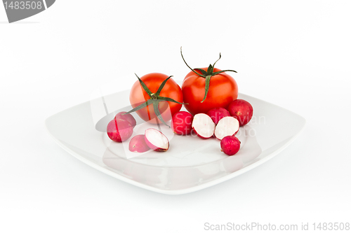 Image of Tomatoes and radish.