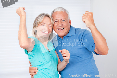 Image of Portrait of Cheerful Couple