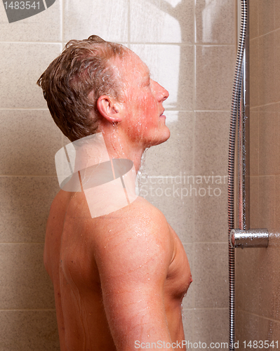 Image of Man in Shower
