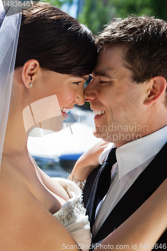 Image of Romantic Happy Wedding Couple