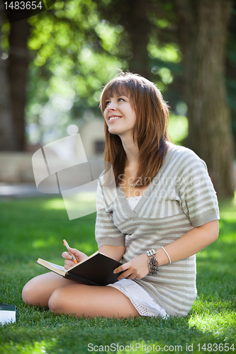 Image of Thoughtful college student