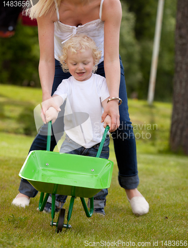 Image of Mother and Child Playing