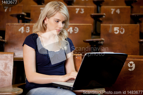 Image of University Student with Computer