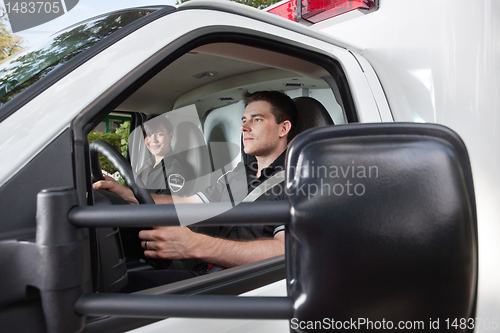 Image of Paramedic in Ambulance