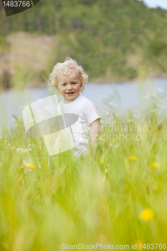 Image of Young Child in Tall Grass