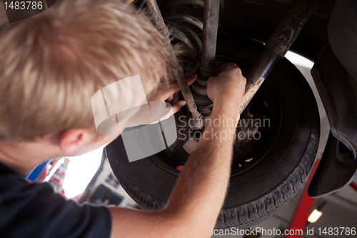 Image of Mechanic Inspecting CV Joint