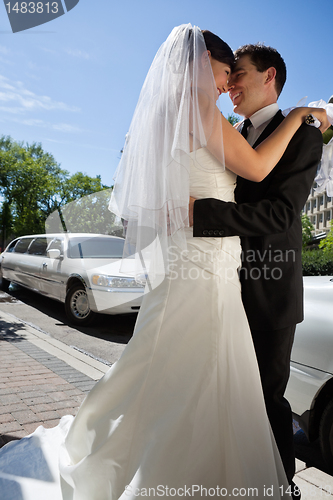 Image of Happy Newlywed Couple