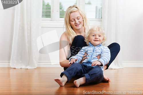 Image of Mother with cute child