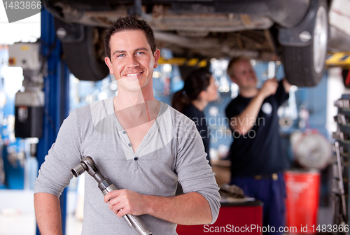 Image of Mechanic Man with Air Wrench