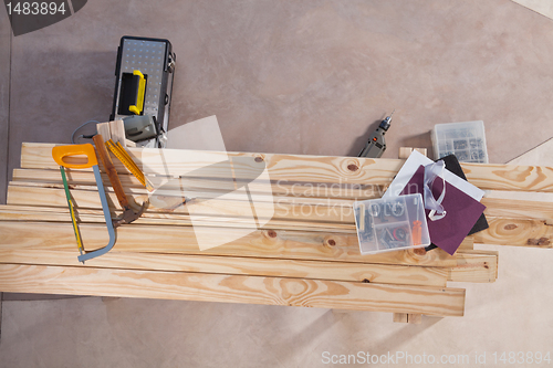 Image of Set of construction tools