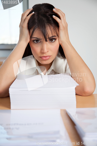 Image of Stressed Out Businesswoman