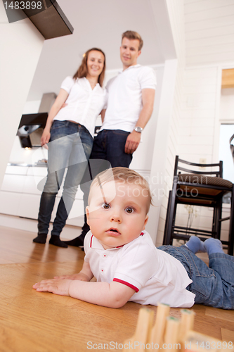 Image of Child on Floor at Home