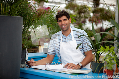 Image of Young Male Garden Center Employee