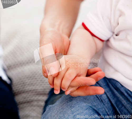 Image of Mother and Son hands