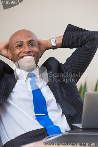 Image of Relaxed businessman