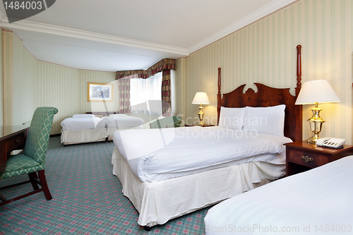 Image of Interior of Hotel Bedroom