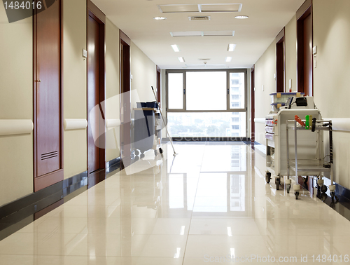 Image of Empty hallway of hospital