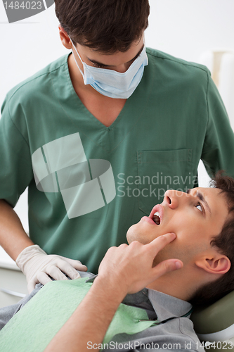 Image of Patient with tooth ache