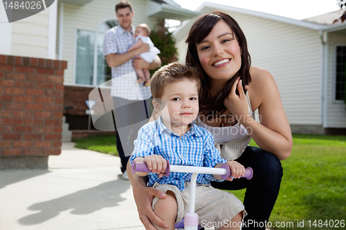 Image of Mother and Son Portrait