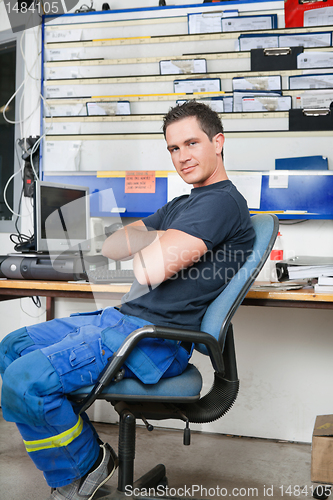 Image of Mechanic at auto repair shop