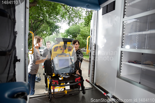 Image of Loading Patient in Ambulance