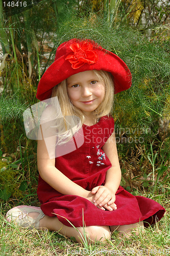 Image of the girl in red hat