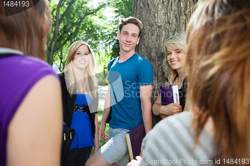 Image of Students spending time together