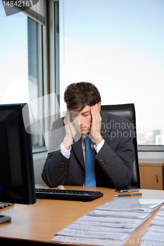 Image of Stressed Businessman