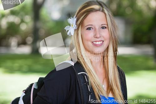 Image of Portrait of a cute teenage girl