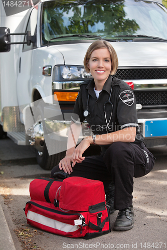 Image of Happy Paramedic Portrait