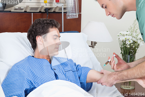 Image of Patient worried of injection