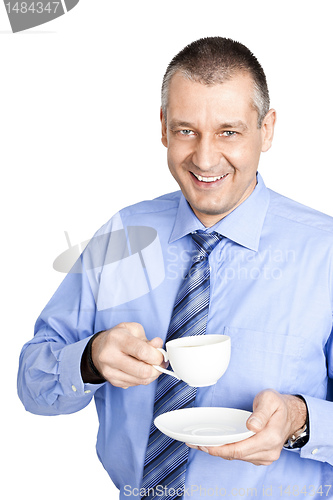 Image of business man coffee