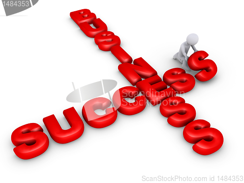 Image of Completing business crossword