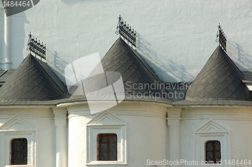 Image of small windows of the big monastery