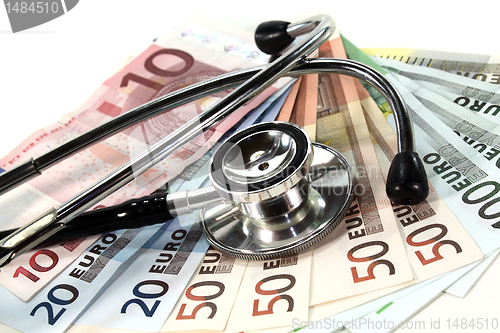 Image of Stethoscope and Money