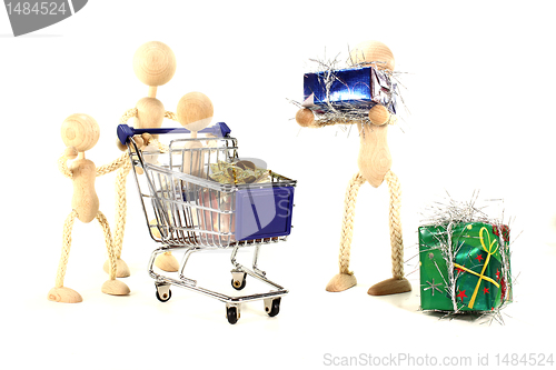 Image of Family Christmas shopping