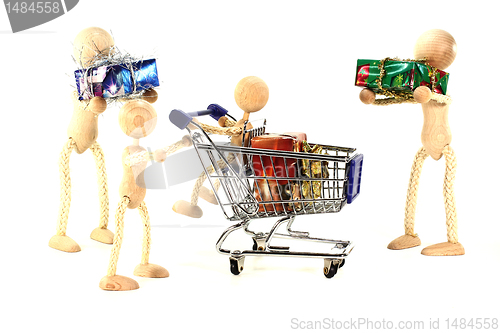 Image of Family Christmas shopping