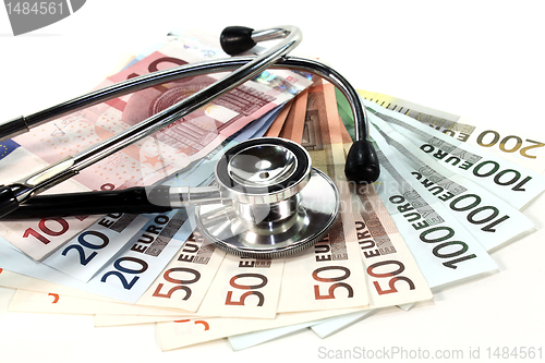 Image of Stethoscope and Money