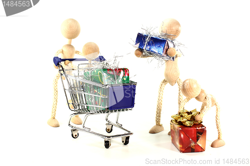 Image of Family Christmas shopping