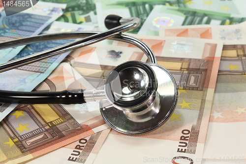 Image of Stethoscope and Money