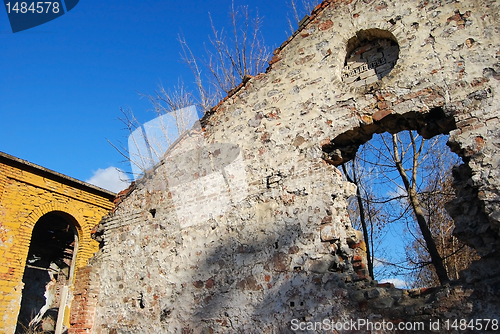 Image of / Old ruined factory walls