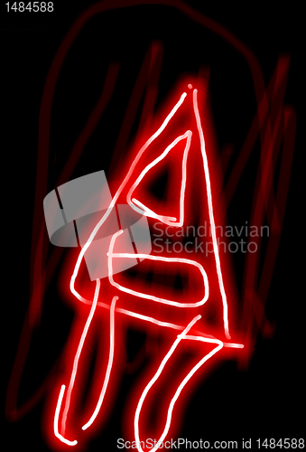 Image of Abstract rocket on black background