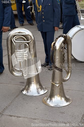 Image of Brass wind tubas