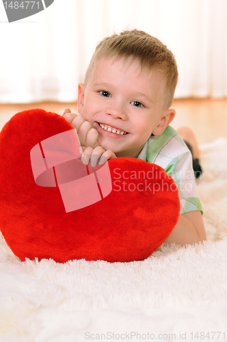 Image of child with a heart