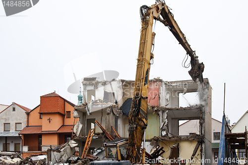 Image of Demolition of flats 