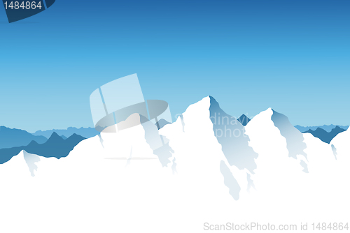 Image of Mountain Range Background
