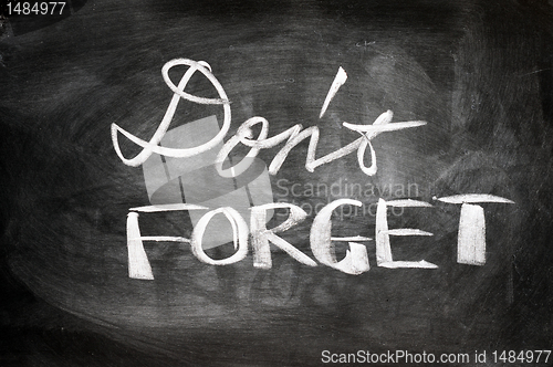 Image of Don't forget