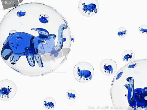 Image of bubble elephant