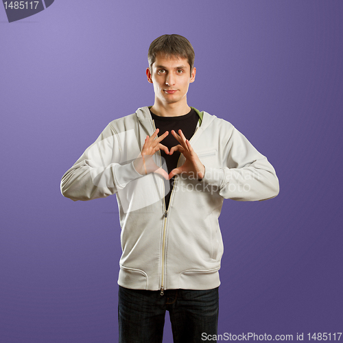 Image of fall in love male