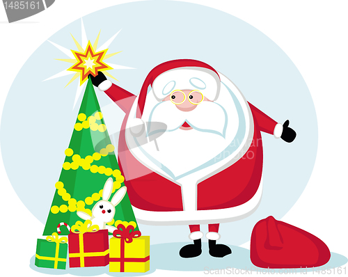 Image of Cartoon Santa